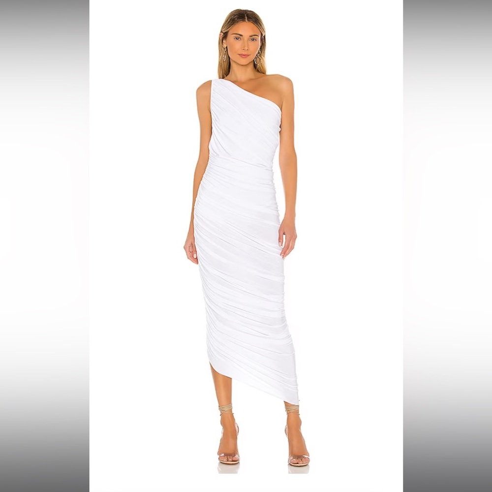Norma Kamali one shoulder dress